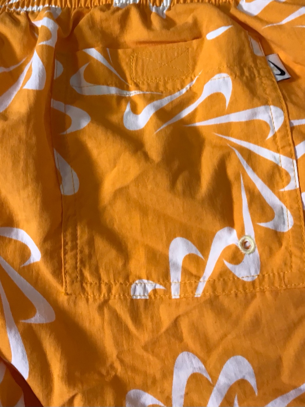 Nike Mens Swoosh All Over Swim Trunks (NESS0509-724) Orange XXL - Picture 5 of 5